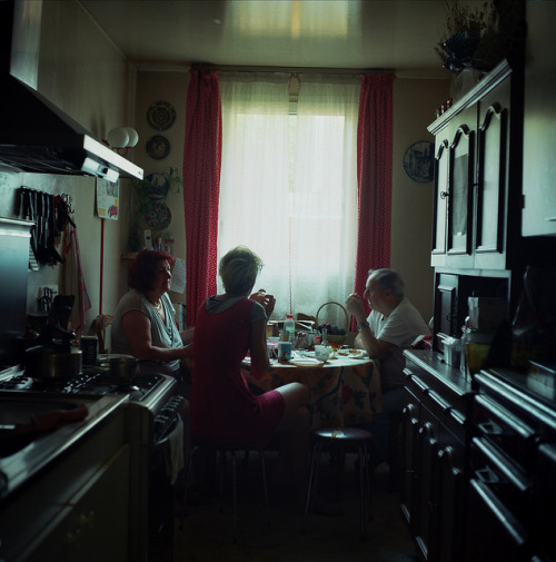 my mother, sister and great uncle having breakfast
Paris, FR : May 2012
© amanda jas