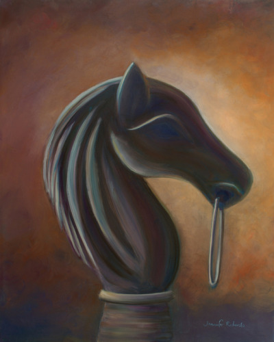 HITCHING POST
16" x 20" x 1/8", oil on panel
I bought this horse hitching post at an antique store in Virginia many years ago and it’s been greeting visitors to my home ever since.
Previously on display at the Encinitas Community Center March 20 -...