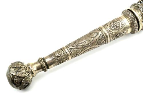 peashooter85:Silver mounted Burmese dha, 19th - 20th centuryfrom Sofe Design Auctions