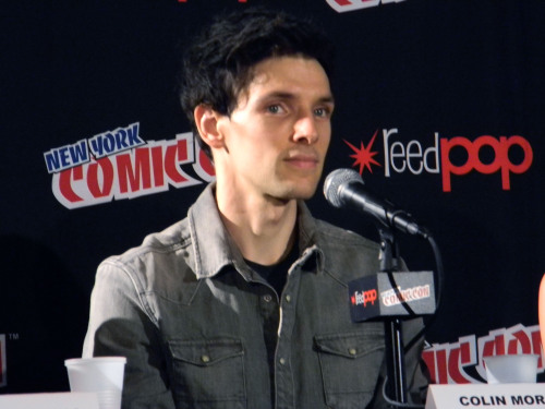 petrichorandrose: Colin Morgan at NYCC! He was just too pretty :3