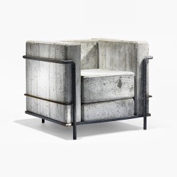 Iheartmyart:  A Concrete Version Of A Stunning Design Chair: Lc2 Petit Armchair (Stone