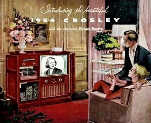 vinylespassion:  Télévision Crosley, 1954.