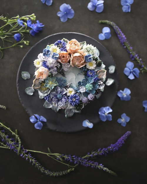 culturenlifestyle: Stunning Buttercream Floral Cakes That Are Way Too Beautiful to Eat by Seoul