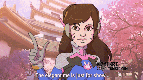zackri:  D.Va living the double life, Cool ass meka pilot, and Complete gamer trash.   I dont care which side you show me~ they are both sexy cute! <3 <3 <3