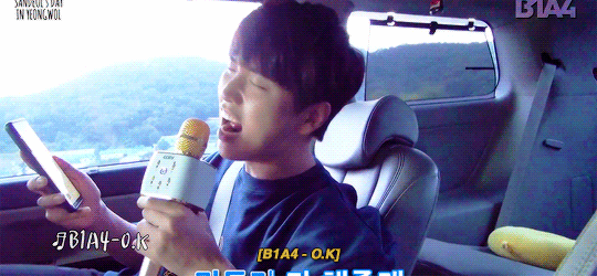 changkyuh-archive:  sandeul’s impromptu car karaoke song list