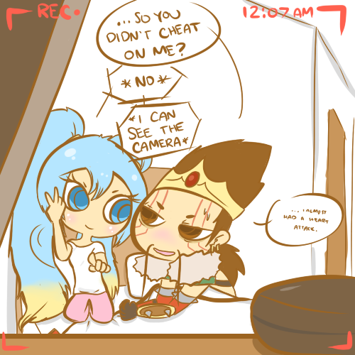 zulidoodles:  [[Based on: link WARNING: Prank pulled by professional douchebag Draven! Do not attempt on real significant other!]] 