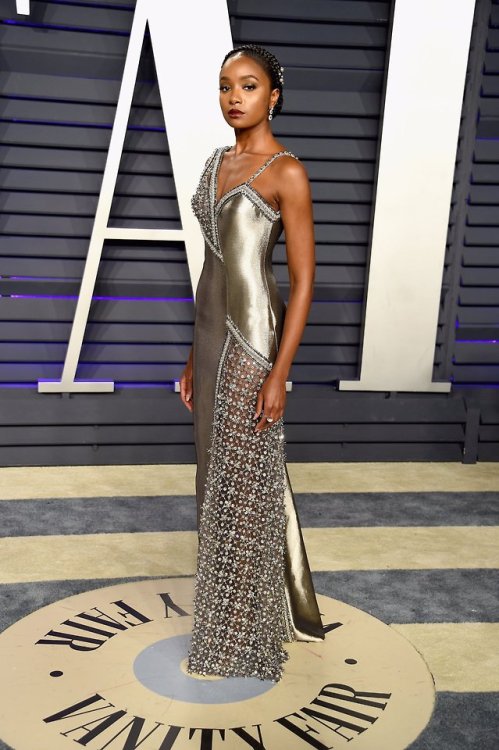 Kiki Layne in Atelier Versace at the 2019 Vanity Fair Oscar Party