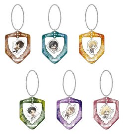 snkmerchandise:  News: Aquamarine Shingeki no Kyojin FuriFuri Keychains Original Release Date: Late May 2017Retail Price: 756 Yen each Aquamarine has released previews of their latest FuriFuri keychains, featuring Eren, Mikasa, Armin, Levi, Jean, and