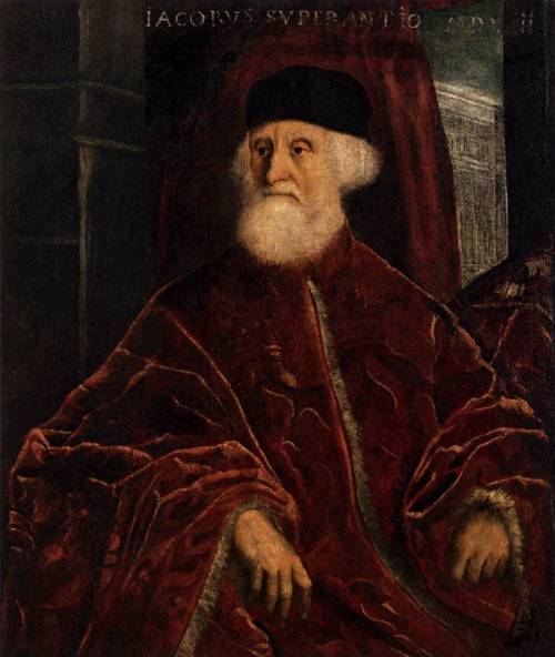 Portrait of Jacopo Soranso, 1550, TintorettoMedium: oil,canvas