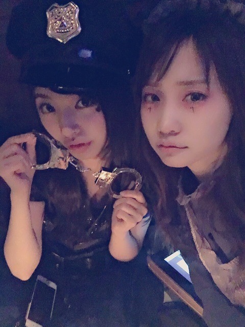 namiyorirobinha:  永尾まりや　ブログ「MARIYAGI BLOG」「Halloween night」より20151102　19：41永尾まりや　板野友美中村麻里子　武藤十夢　前田亜美　中西智代梨　小笠原茉由　高城亜樹　内田眞由美