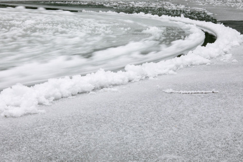 maggie-stiefvater: itscolossal: A Giant Naturally Occurring Ice Circle Appears Briefly in a Washingt