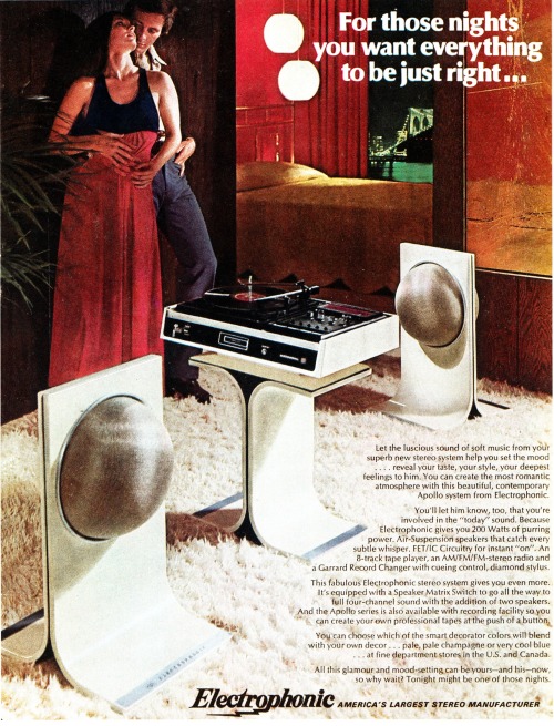 XXX 1974 Electrophonic Stereos - Via photo