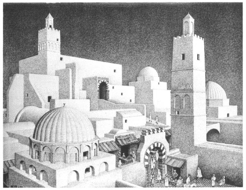 Kairouan Tunisia, 1928, M.C. Escher