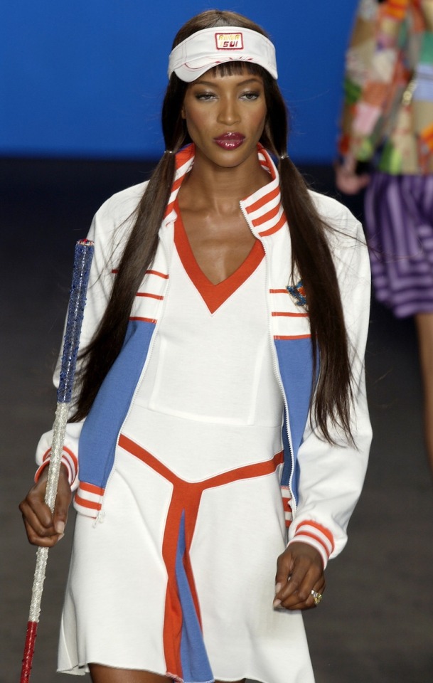 Naomi Campbell @ Anna Sui Spring/Summer, 2003 Ready-to-Wear #naomi campbell#anna sui#uploaded