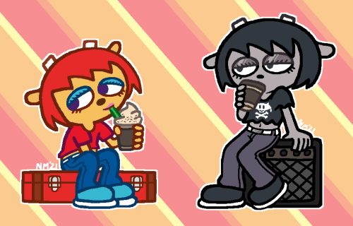 Get a move on! Still have some Um Jammer Lammy and Rammy stickers available to put some pep in your 