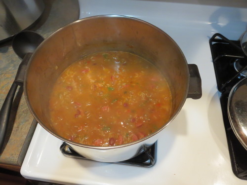 caffeinatedcrafting: Kinda-Sorta Jambalaya - I end up putting a lot of extra stuff in it like my Chi