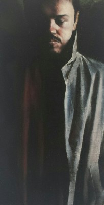 Christopher Thompson..Portrait Study..oil on canvas..56x31cm