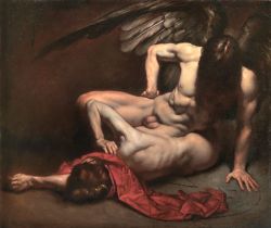 boysnmenart:  Birth of the Fallen Angel by Roberto Ferri 