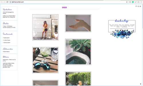 Check out her beautiful blog!! @dahntyWant this? Send me “puppy” on ask for a promo
