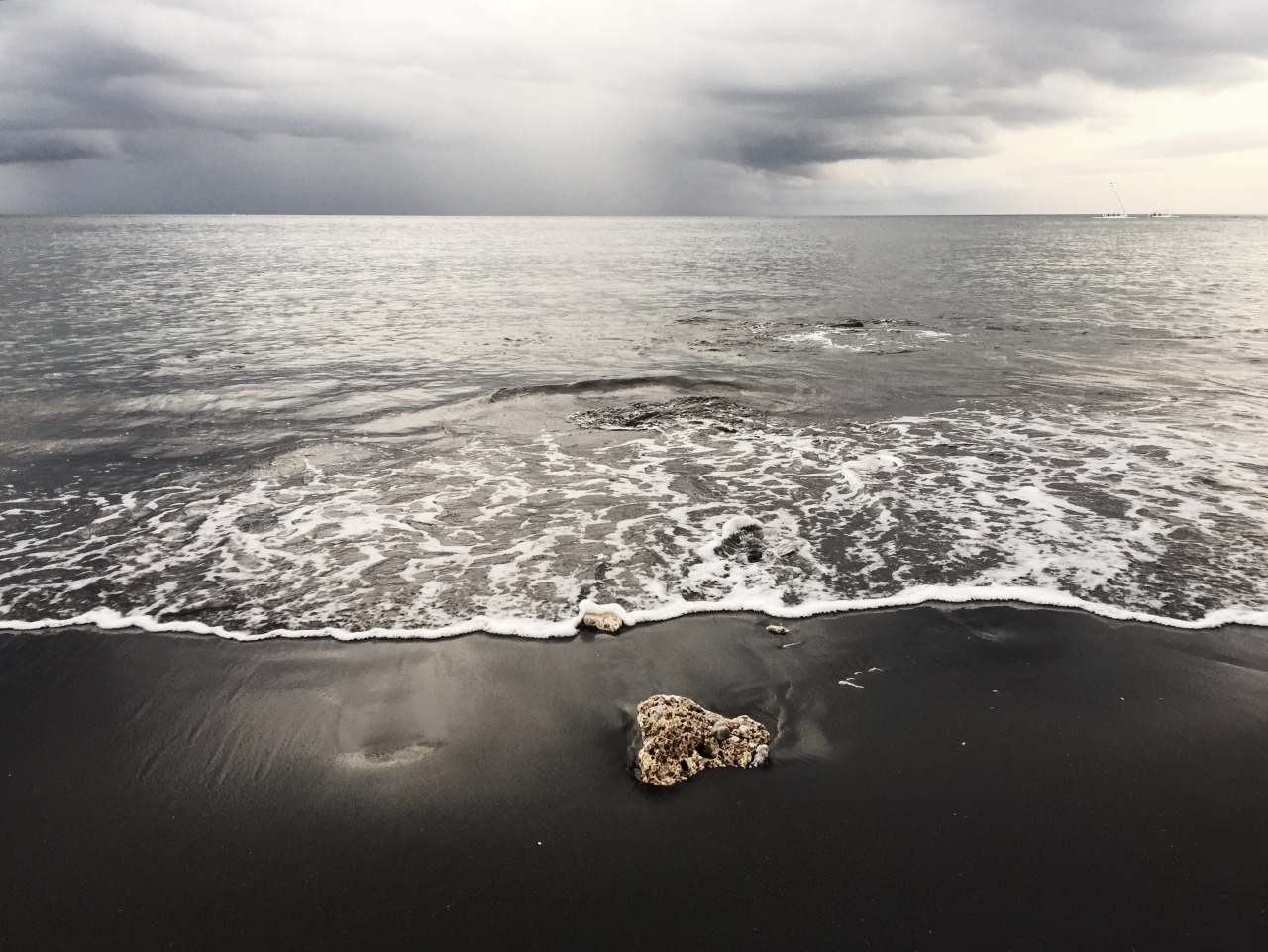 Volcanic black sand beach in Amed, Bali. The most gorgeously surreal beach I’ve
