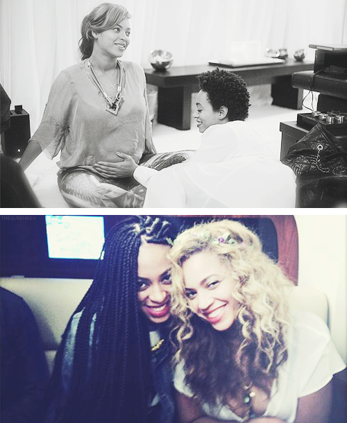 thequeenbey:   “I’m very proud of my sister and protective of her. Solange is
