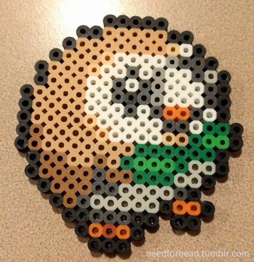 Pokemon:   RowletPokemon is managed by The Pokemon Company.For more Pokemon perler bead designs chec