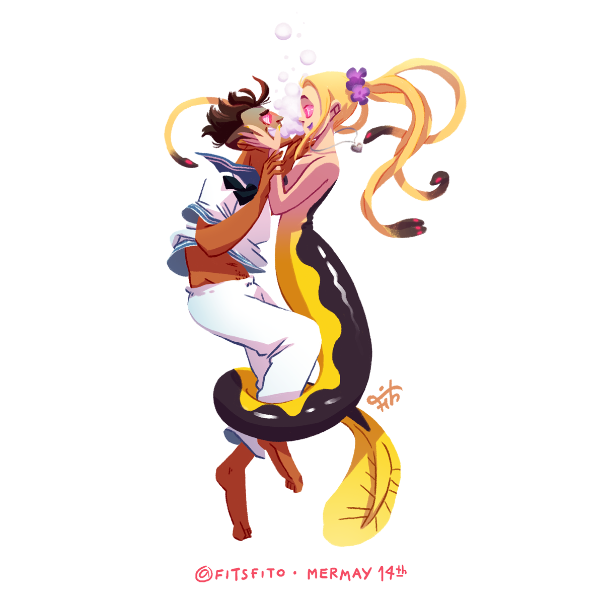 fitsfito:MerMay Day 14 - The sailors say “Brandy, you’re a fine girl, what a