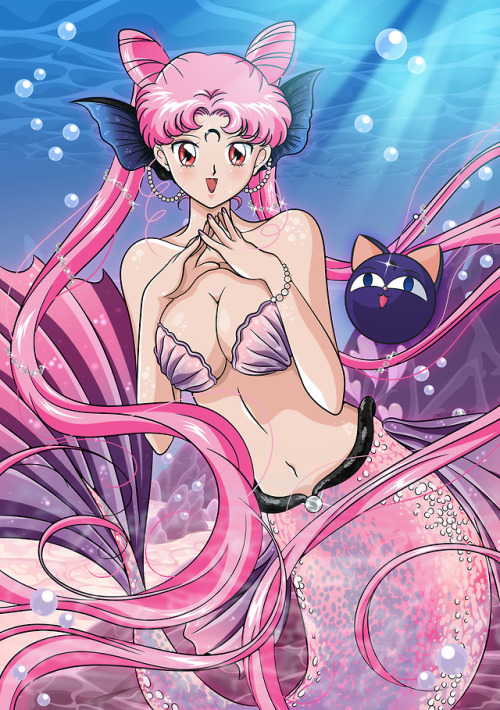 littlepinkmoonbunny:Black Lady Mermaid | trigun29  https://www.pixiv.net/member_illust.php?mode=medi