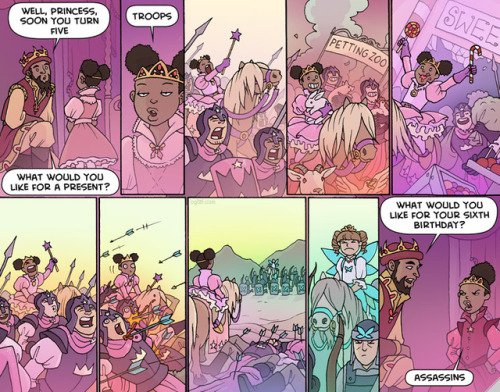 rejectedprincesses:Princess Party (Oglaf)This comic is from the colossally not-safe-for-work comic O