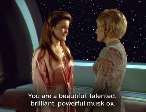 starshipvoyeur:Kathryn Janeway is definitely a descendant of Leslie Knope. I mean, Pawnee is even pl