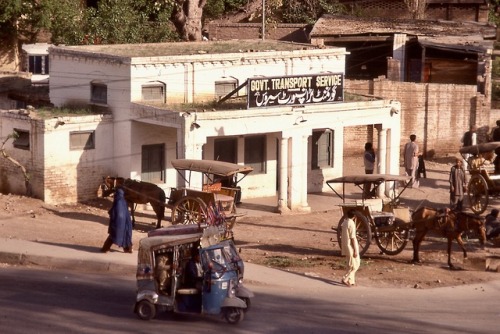 Govt. Transport Service, Peshawar Cantonment, Khyber Pakhtunkhwa, Pakistan, 1978.