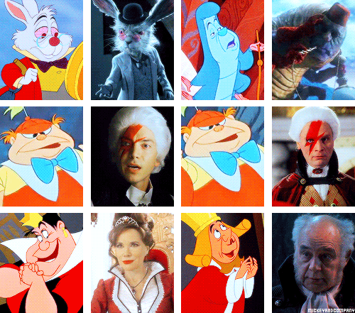mickeyandcompany:  Once Upon a Time characters and their Disney counterparts 