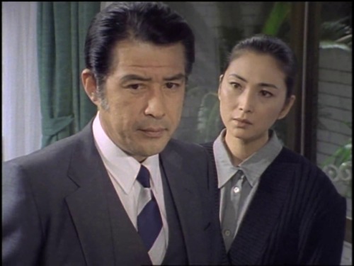 Meiko Kaji (梶芽衣子) and Go Wakabayashi (若林豪) in episode 4 of Daughters Of Aries (アリエスの乙女たち), 1987. mei