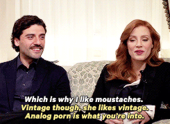 isaacoscar:  How are we feeling about Oscar’s ‘stache? Not many men can pull