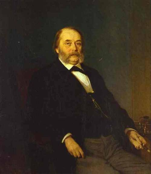 Portrait of the Author Ivan Goncharov, 1874, Ivan KramskoiMedium: oil,canvas