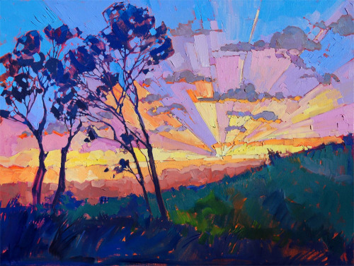 taktophoto: Oil Landscapes Transformed into Mosaics of Color by Erin Hanson