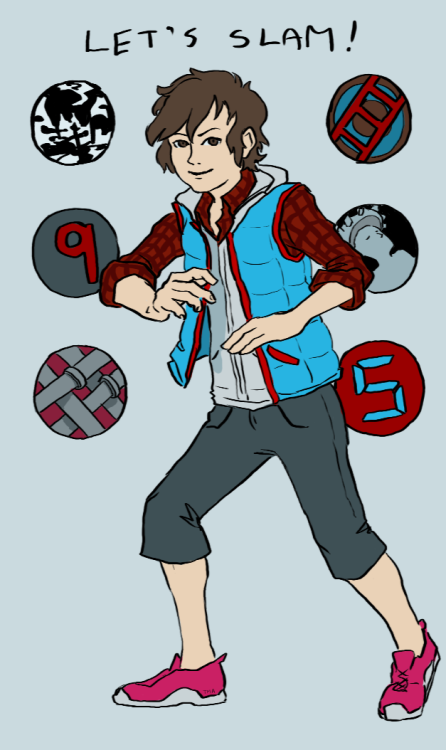 tropicalmandiblesattack: Twewy Junpei featuring the funyarinpa, ladder, pipes, and science boy as pi