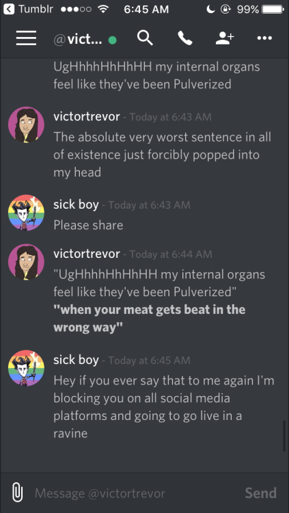 i hate @victortrevors