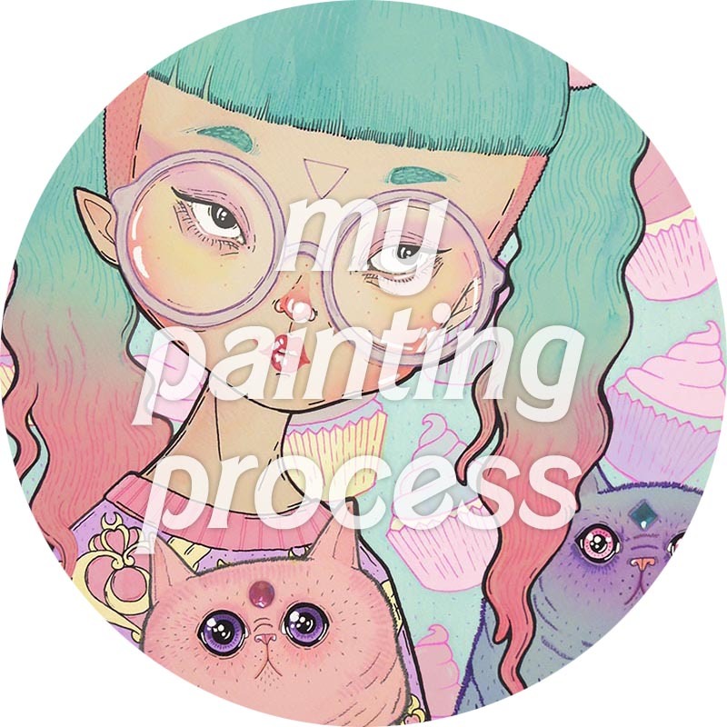 loll3:  new blog post - - - - - - - - - - - - -  ✧ My Painting Process ✧ 