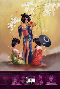 sinful-drawing:  Geisha by valiorea  