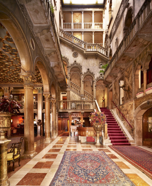 stylish-homes: Lobby for Hotel Danieli, Venice Italy. via reddit