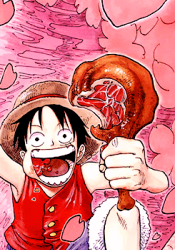 beif0ngs:  Luffy + Meat 