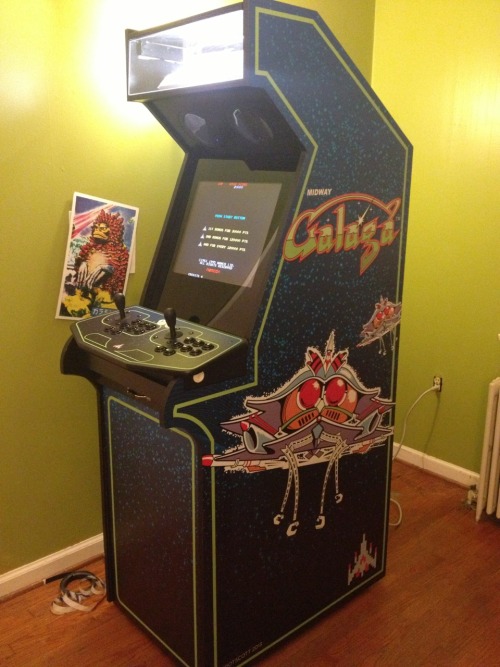 My custom MAME cabinet done just in time for my birthday!!! :D The graphics just got stuck today and