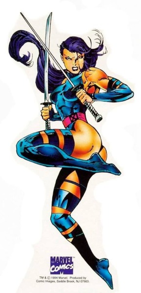 a Psylocke Standee from 1994, in the Jim Lee style... - Tumbex