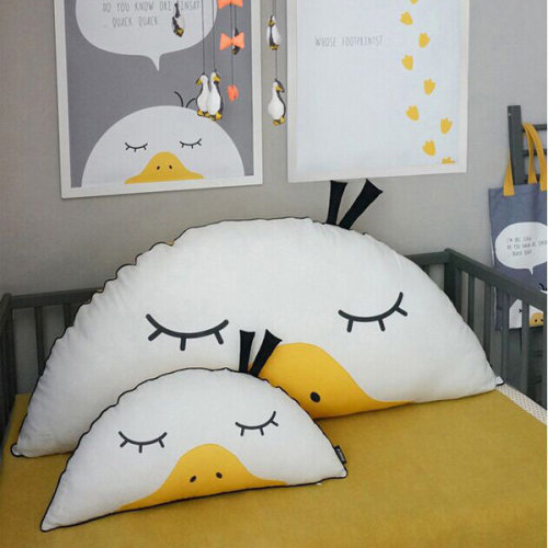 lovelyanifashion:58cm Semicircle Duck Throw Pillow     Cute Panda Throw Pillow3D Fish Stripe Throw P