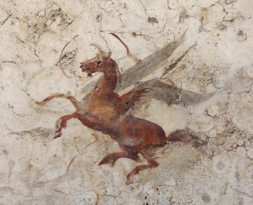 artesens: Winged horse, fragment of wall painting Rome, ca 2nd century AD Olivier B.