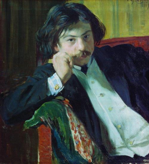 artist-kustodiev:  Portrait of Y.I. Lavrin,