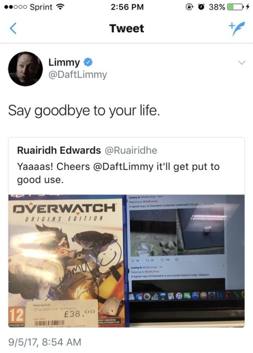 moonlandingwasfaked: Limmy cuts overwatch cold turkey: a saga