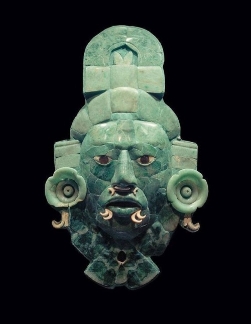 lightthroughrain:Mayan Jade Mask, 600 AD