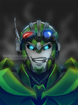 blackowlart:  Crosshairs &lt;3 I make design for him as TFP 